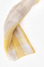 Burberry Yellow Linen Checkered Scarf