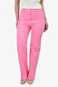 Victoria Beckham Pink Twill Trousers Size 36