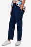 Dries Van Noten Blue Tapered Pants Est. Size 6