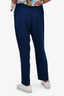 Dries Van Noten Blue Tapered Pants Est. Size 6