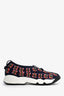 Christian Dior Navy Blue/Red Embellished Fusion Sneakers Size 34.5