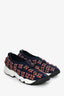 Christian Dior Navy Blue/Red Embellished Fusion Sneakers Size 34.5