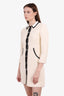 Maje Cream/Black Tweed Button Down Dress Size 1