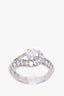 Van Cleef & Arpels Platinum 'Couture Solitaire' 0.70cwt Diamond Ring Size 49