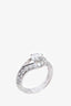 Van Cleef & Arpels Platinum 'Couture Solitaire' 0.70cwt Diamond Ring Size 49