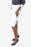 Judith & Charles White Fleur Midi Skirt Size 6