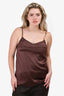 Fabiana Filippi Black/Brown Bead Trimmed Tank Size M