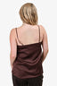 Fabiana Filippi Black/Brown Bead Trimmed Tank Size M