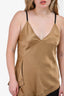 Helmut Lang Brown Satin Cami Top Size 8