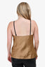 Helmut Lang Brown Satin Cami Top Size 8