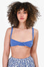 Khaite Blue Cashmere Bra Top Size XS