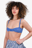 Khaite Blue Cashmere Bra Top Size XS