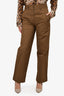 Prada Brown Straight Leg Pants Size 36