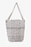 Burberry Grey/Black Canvas Small Needle Punch Lola Bucket Bag