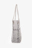 Burberry Grey/Black Canvas Small Needle Punch Lola Bucket Bag