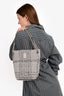 Burberry Grey/Black Canvas Small Needle Punch Lola Bucket Bag