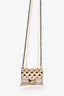 Pre-Loved Chanel™ Gold Tone Pearl/Chain 'CC' Flap Bag Necklace