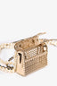 Pre-Loved Chanel™ Gold Tone Pearl/Chain 'CC' Flap Bag Necklace