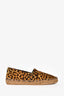 Saint Laurent Leopard Print Canvas Espadrilles Size 36.5