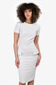 The Row White Peplum Detail Dress Size 2