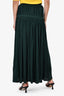 Chloe Green Grommet Detail Maxi Skirt Size 34
