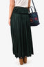 Chloe Green Grommet Detail Maxi Skirt Size 34