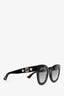 Gucci Black Oversized Frame Crystal GG Sunglasses