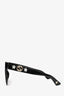 Gucci Black Oversized Frame Crystal GG Sunglasses