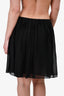 Chloe Black Pleated Mini Skirt Size 38