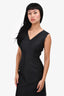 Dolce & Gabbana Black Silk Sleeveless V-Neck Dress Size 40