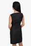 Dolce & Gabbana Black Silk Sleeveless V-Neck Dress Size 40