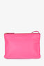 Celine 2014 Hot Pink Leather Medium Trio Crossbody