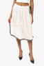 Ulla Johnson White/Black Striped Midi Skirt Size 4