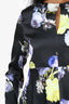 Acne Studios Black Bahari Floral Print Long-Sleeve Blouse Size 38