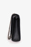 Saint Laurent Black Croc Embossed Medium Kate Crossbody