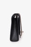 Saint Laurent Black Croc Embossed Medium Kate Crossbody