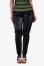 Mugler Black Embossed Leggings Size 40