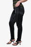 Mugler Black Embossed Leggings Size 40