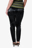 Mugler Black Embossed Leggings Size 40