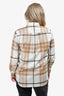 Burberry London Beige/Cream Check Cotton Button-Up Shirt Size 6