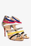 Christian Louboutin Multicoloured Snake Strappy Heels Size 36.5