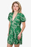 Faithfull the Brand Green Floral Mini Dress Size 6