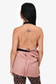 Marni Pink Halterneck Zip Belted Top Size 40