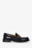 Christian Dior Black Brushed Leather Loafers Size 36.5