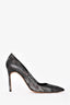 Manolo Blahnik Metallic Pointed Heels Size 39.5