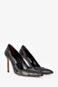 Manolo Blahnik Metallic Pointed Heels Size 39.5