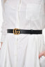 Gucci Black Leather GG Marmont Belt Size 85/34