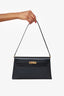 Hermès 2023 Noir Chevre Chamkila Kelly Elan Shoulder Bag