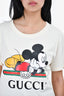 Gucci x Disney Cream Mickey Mouse Logo T-Shirt Size XXS Mens