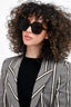 Gucci Black/Gold Oversized Square Sunglasses